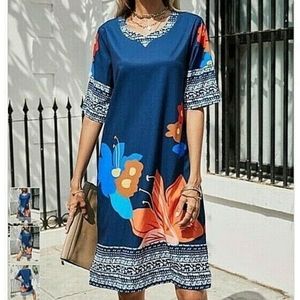 Soft Surroundings Wearable Trend 2021 Effortless Luxury Hibiscus Pockets Dress